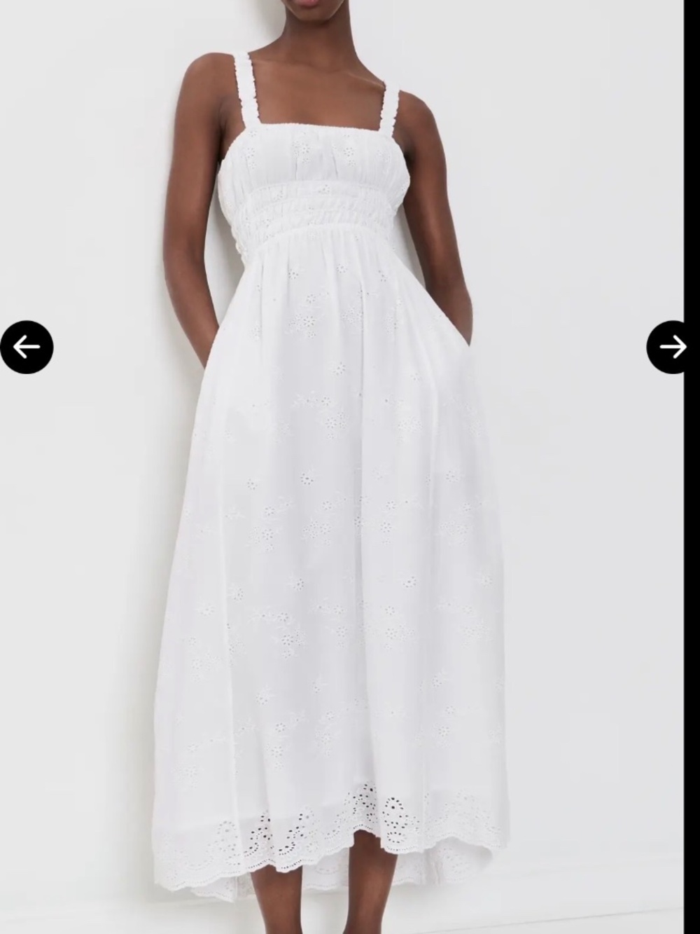 NEW WITH TAGS La Maregold The June Dress - White Eyelet